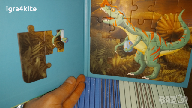 НАМАЛЕНА ЦЕНА! Шест модела магнитни пъзели с динозаври с магнитни корици, снимка 10 - Игри и пъзели - 36504789
