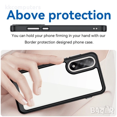 OnePlus Nord 5 / Ace 5 Ultra 5G Case [Протектор в Комплекта] | Прозрачен, Черен, Тъмносин, Светлосин, снимка 5 - Калъфи, кейсове - 51923189