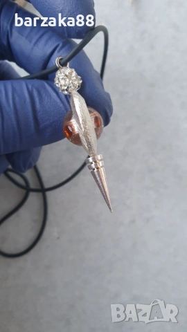 Посребрени гердани 3 броя, снимка 8 - Колиета, медальони, синджири - 53639932