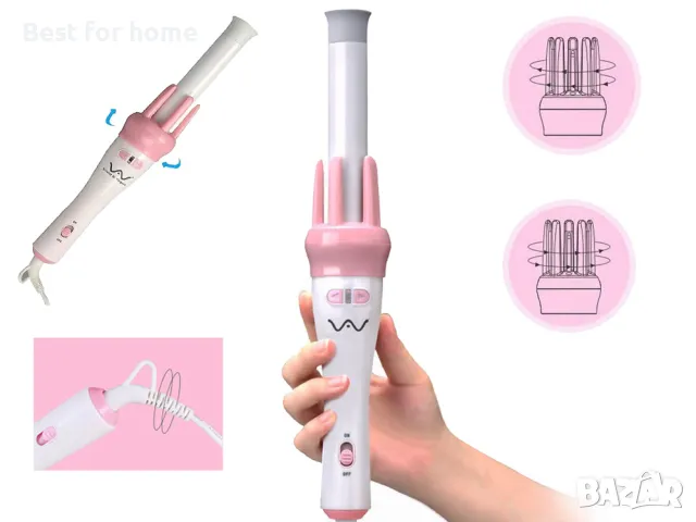 Керамична спирална автоматична маша Weight, снимка 2 - Маши за коса - 50127184