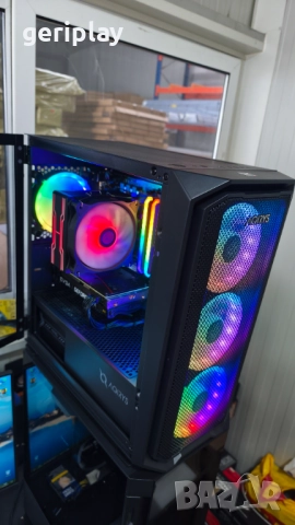 НОВ Геймърски компютър със 8/16-Ядрен Ryzen 7 / 12Gb Видеокарта / 16Gb RAM / SSD 1Tb / 650Watt