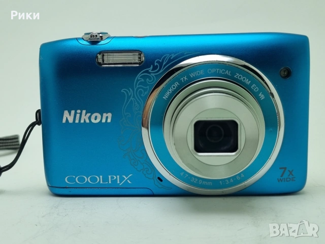 Nikon Coolpix S3500 Blue 20.1MP, снимка 4 - Фотоапарати - 53804763