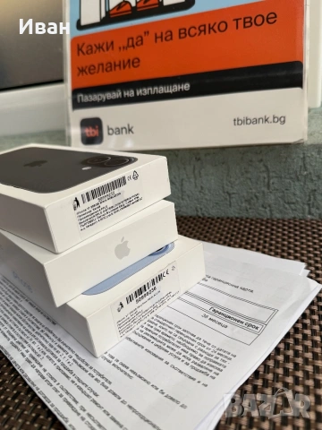 НОВИ*iphone 17 Лизинг от 66лв/м Mist Blue /BLACK / WHITE айфон 17 син / бял / черен 256ГБ, снимка 3 - Apple iPhone - 53119341