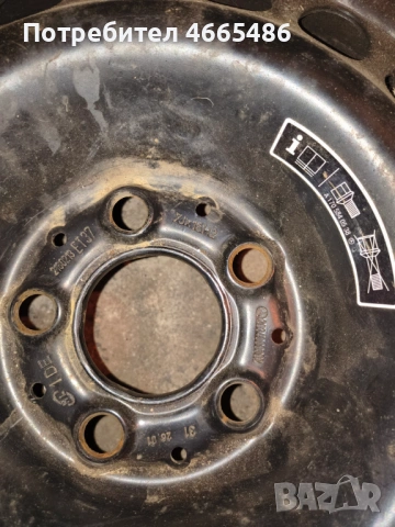 Мерцедес - Резервна гума от ц клас W203, снимка 3 - Части - 53086717