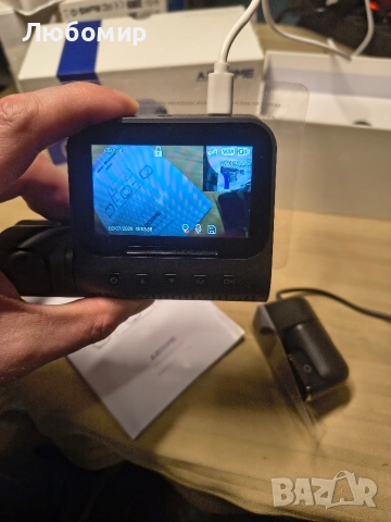 AZDOME 360° 4-канална видеорегистратор за автомобили отпред и отзад, вградена 128GB eMMC, , снимка 3 - Аксесоари и консумативи - 53395365