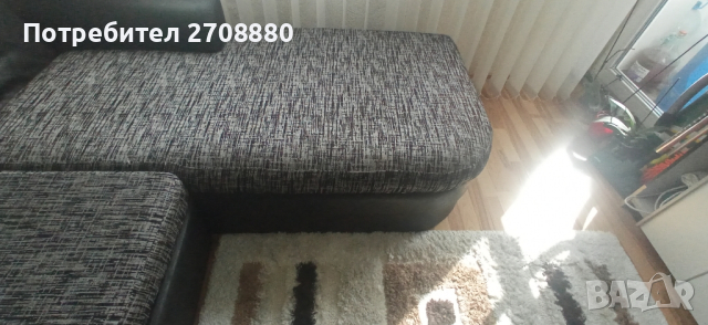 ъглов диван с функция за сън , снимка 3 - Дивани и мека мебел - 44511918