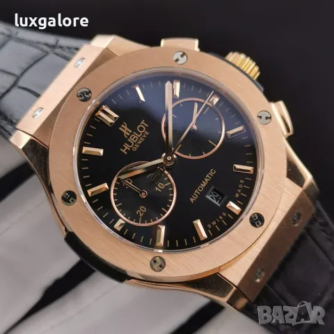 Мъжки часовник Hublot Classic Fusion Chronograph с автоматичен механизъм, снимка 4 - Мъжки - 48329880