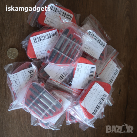 Комплект от 5 броя екстрактори за счупени болтове / шпилковадач, снимка 4 - Други инструменти - 44688678