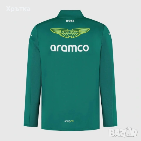 Aston Martin x Hugo Boss F1 Team - Оригинална мъжка блуза с цип, снимка 2 - Блузи - 53477905