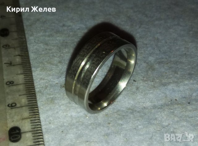 ЕЛЕГАНТЕН МОДЕН ПРЪСТЕН ХАЛКА от БЛАГОРОДНА СТОМАНА с ВЕРСАЧЕ ОРНАМЕНТИКА 37420