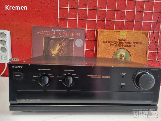 Усилвател SONY F-505ES, снимка 2 - Ресийвъри, усилватели, смесителни пултове - 53480473