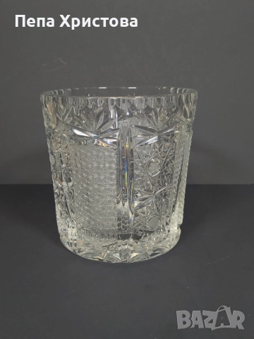 Ледарка от оловен  кристал Бохемия, снимка 4 - Аксесоари за кухня - 51555138
