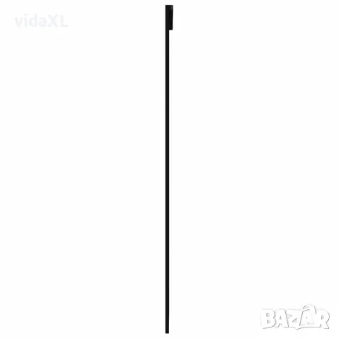 vidaXL Плъзгаща се врата с механизъм, ESG стъкло и алуминий, 76x205 см, снимка 5 - Интериорни врати - 56146559