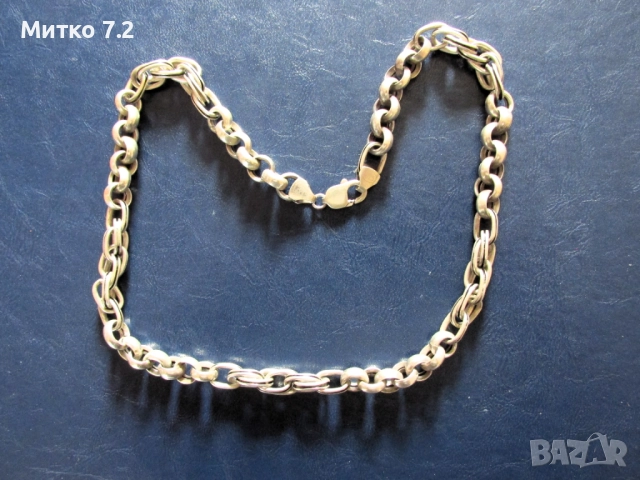 сребърен ланец - 7, снимка 2 - Колиета, медальони, синджири - 51564990