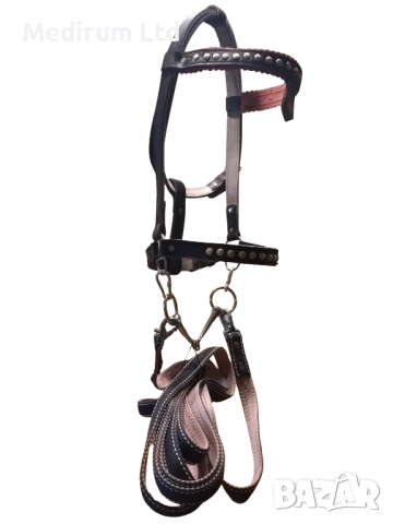 Оглавник, кантарма, юздечка, гем за кон естествена кожа , снимка 4 - Коне - 52515365