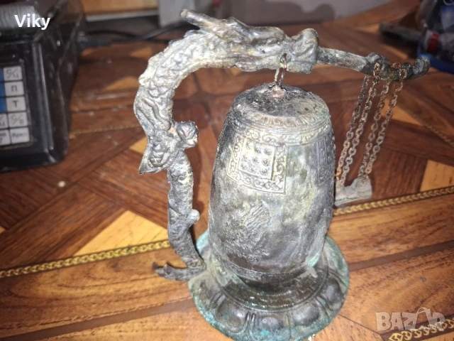 месингов механичен звънец дракон, снимка 12 - Декорация за дома - 51091397