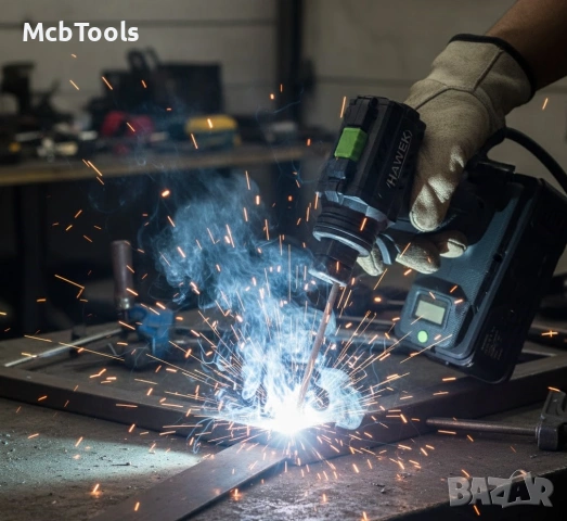 Професионален ръчен инверторен електрожен тип пистолет с дисплей 400A HAWEK, снимка 5 - Други инструменти - 53582422