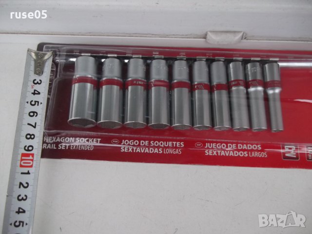 удължени, 1/2", 6-стенни, 10 бр, 10-22 mm, снимка 9 - Гедорета - 35826439