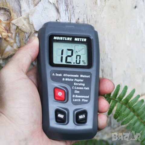 Цифров влагомер, за дървен материал, тестер за влажност, Ръчен хигрометър Детектор за дърво дисплей , снимка 6 - Друга електроника - 41481939