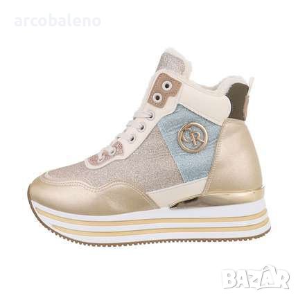 Дамски зимни топли боти с връзки, 3цвята , снимка 6 - Дамски боти - 41949052