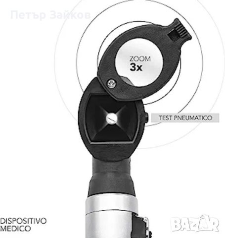 Професионален джобен медицински оптичен отоскоп с бяла светлина 3V LED осветление, снимка 3 - Друга електроника - 41471804