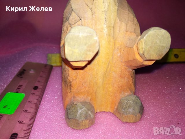 СТАРА КОЛЕКЦИОНАРСКА ДЪРВЕНА ФИГУРКА КОНЧЕ РЪЧНА ИЗРАБОТКА 42846, снимка 6 - Статуетки - 44314134