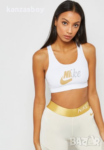  Nike SWOOSH MTLC FUTURA BRA - страхотно дамско бюстие КАТО НОВО, снимка 1 - Корсети, бюстиета, топове - 33901958