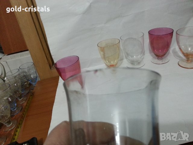 Ретро стъклени чаши чашки, снимка 4 - Антикварни и старинни предмети - 35996460