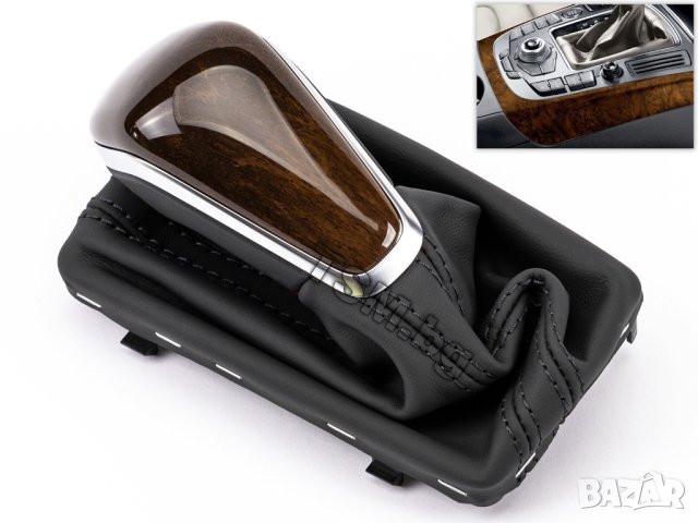 КОЖЕНА ТОПКА СКОРОСТЕН ЛОСТ МАНШОН за AUDI FACELIFT A6 S6 RS6 C7 A7 S7 RS7 4G АУДИ АВТОМАТИК S-Line, снимка 11 - Аксесоари и консумативи - 41744172