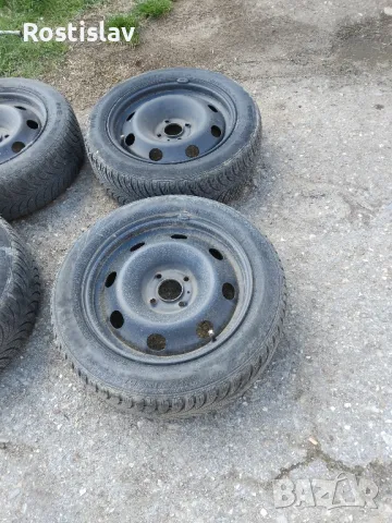 железни джанти със зимни гуми за пежо 207, снимка 5 - Гуми и джанти - 49586358