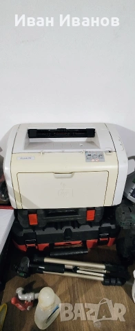 HO laserJet 1018 черно бял принтер, снимка 3 - Принтери, копири, скенери - 53375612