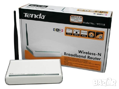 Безжичен рутер N Tenda W311R, 150 Mbps, снимка 1 - Рутери - 36055416