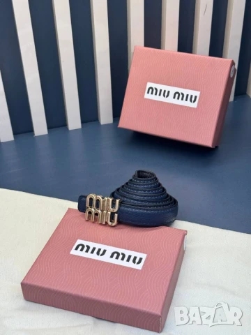 колани от естествена кожа в кутия miu miu , снимка 5 - Колани - 50592589