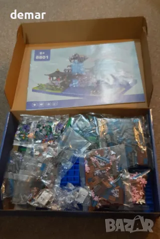 Комплект от 2400 части CAXIMSY Cherry Blossom Bonsai Tree с акрилен капак, 6+ години, снимка 9 - Образователни игри - 49334274