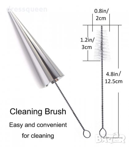 3134 МЕТАЛНИ ФУНИЙКИ ЗА СЛАДКИ С КРЕМ К-Т 16 БР., снимка 8 - Прибори за хранене, готвене и сервиране - 34238531