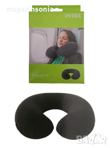 Надуваеми велурени възглавнички за комфортно пътуване, снимка 2 - Други - 44822265