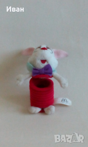 Плюшена играчка Белия заек от Алиса в страната на чудесата по Уолт Дисни 10 см - само по телефон!