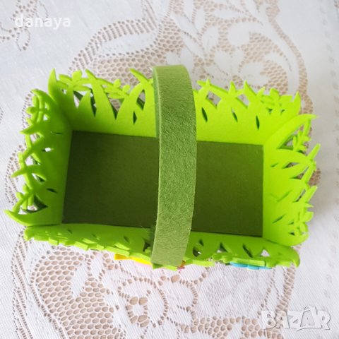 2736 Великденски панер за яйца кошница с дръжка, снимка 3 - Декорация за дома - 35899062