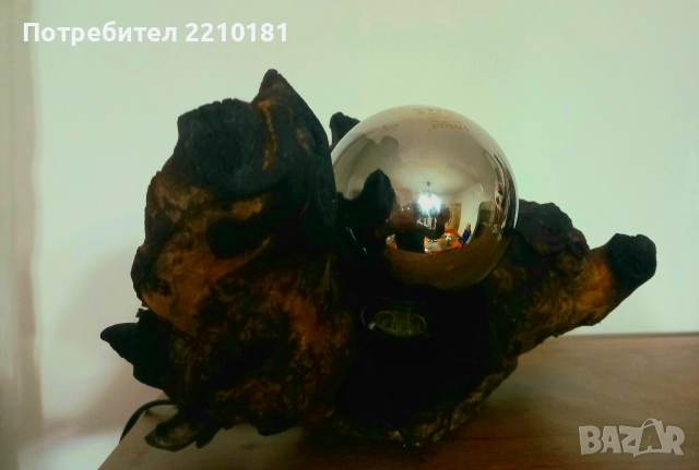 Настолна лампа дърво, снимка 10 - Настолни лампи - 52847253