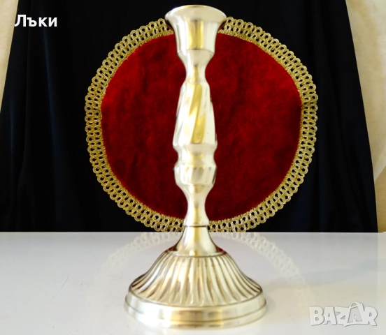 Бронзов свещник,многостенен. , снимка 2 - Антикварни и старинни предмети - 51789820