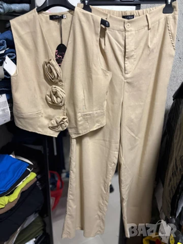 Комплект две части - елек и панталон 3Д декорация с рози , снимка 10 - Комплекти - 50922568