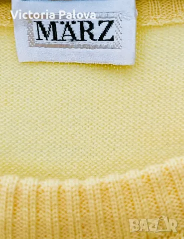 Пуловер/блуза MÄRZ, кръгло деколте, меринос, снимка 3 - Пуловери - 48469826