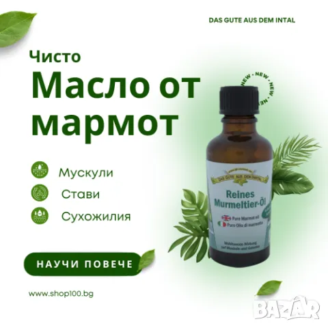 Чисто масло от мармот Das Gute 50 мл. 