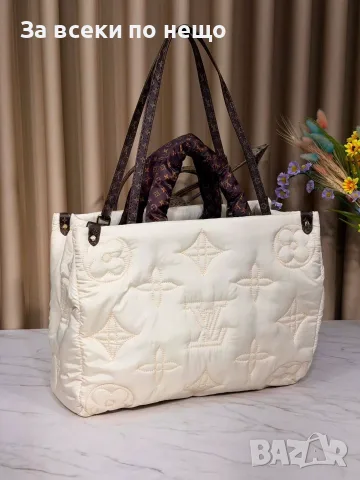 Louis Vuitton Стилна Капитонирана Дамска Чанта Тип Тоут С Монограм , снимка 13 - Чанти - 55931457