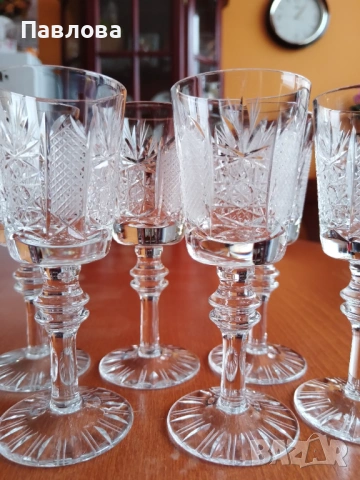 Кристален сервиз за ракия,, Ропотамо " на,, Китка" , снимка 2 - Сервизи - 53183468