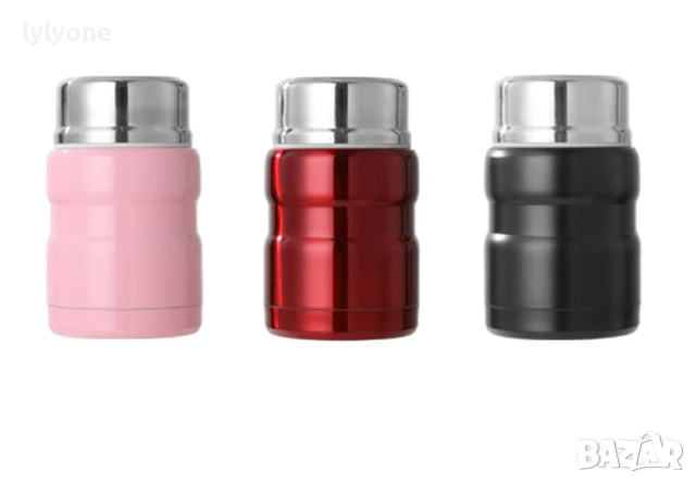 Термо Купа терос за течна твърда храна за училище * за офиса * Без BPA free * Стомана 500 мл.