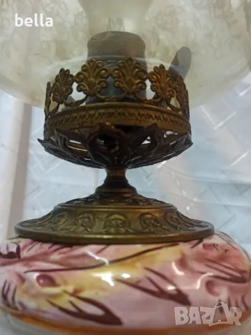 Антикварна висока настолна лампа Capodimonte, снимка 13 - Антикварни и старинни предмети - 49646525