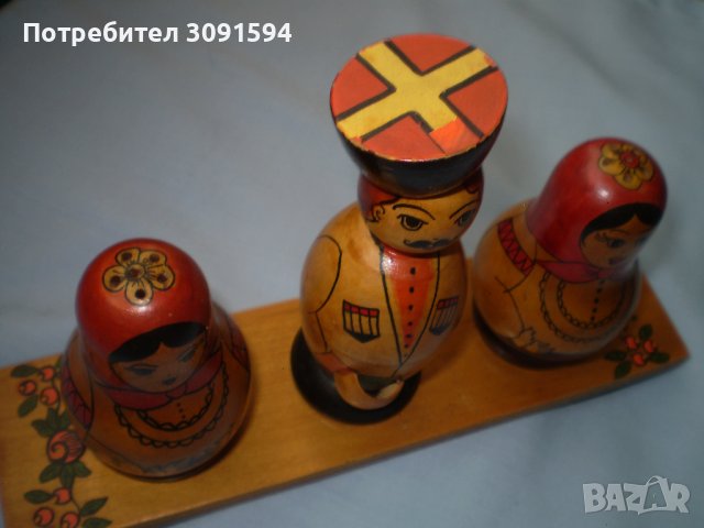 Матрошки солнички на поставка, снимка 8 - Други ценни предмети - 41392000