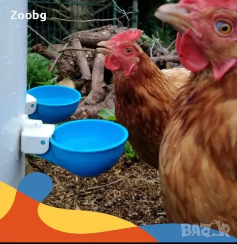 комплект от 6 бр поилки със свредло, снимка 3 - Кокошки и пуйки - 49379550