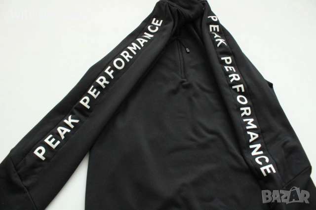 PEAK PERFORMANCE Rider Half zip - мъжка стреч поларена горница, размер M, снимка 3 - Спортни дрехи, екипи - 53358044